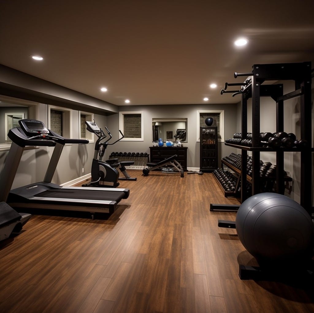 Toronto home gym basement reno