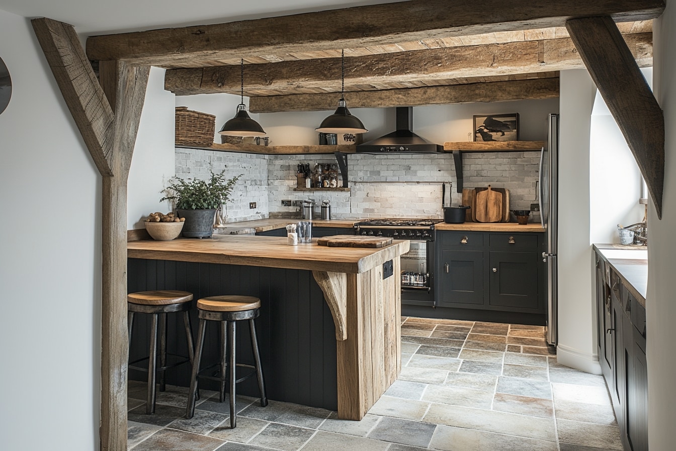 rustic kitchen renovation bradford