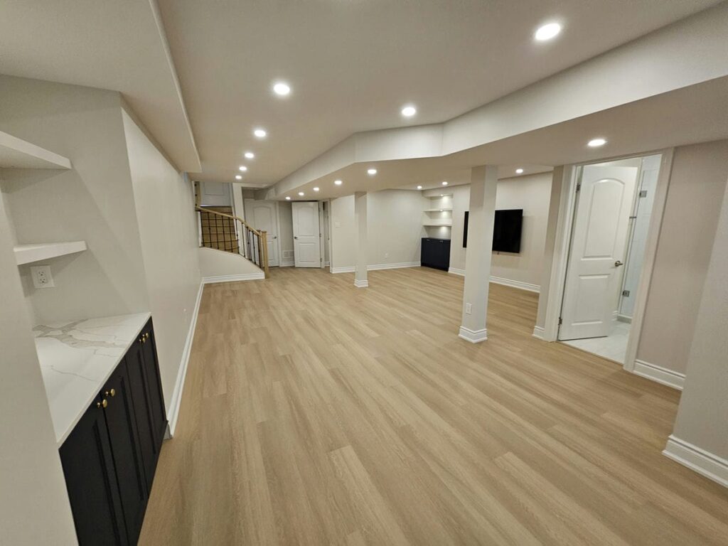 complete newmarket basement renovation